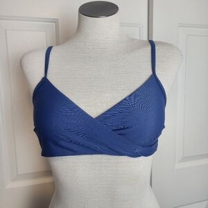 Women's Harbor Blue Wrap Bralette Size M